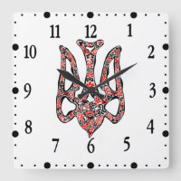 Ukrainisches Emblem trident tryzub stilisiert