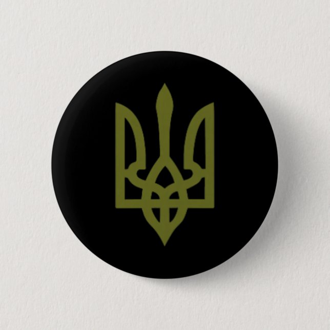 Ukrainisches Flaggen-Wappen-Symbol-Zeichen-Logo Uk Button (Vorderseite)