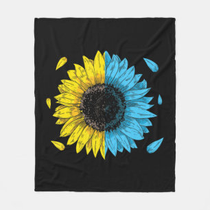 Ukrainisches Flaggensymbol Tryzub Liebe Unterstütz Fleecedecke