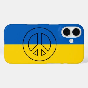 ukrainisches Friedenszeichen iPhone 16 Hülle