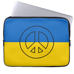 ukrainisches Friedenszeichen Laptopschutzhülle