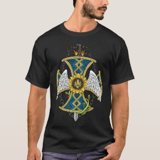 Ukrainisches Kozak-Kreuz. T-Shirt