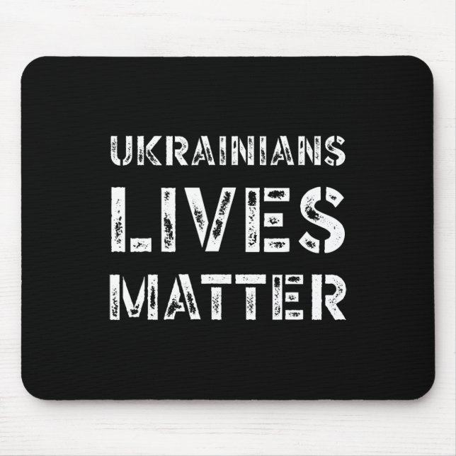 Ukrainisches Leben Problem-Shirt Retro Ukraine Tru Mousepad (Vorne)
