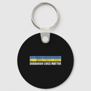 Ukrainisches Leben Problem Ukraine-Flagge Schlüsselanhänger