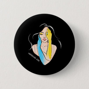 Ukrainisches Mädchen Frauen Button