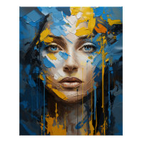 Ukrainisches Mädchen Glossy Poster