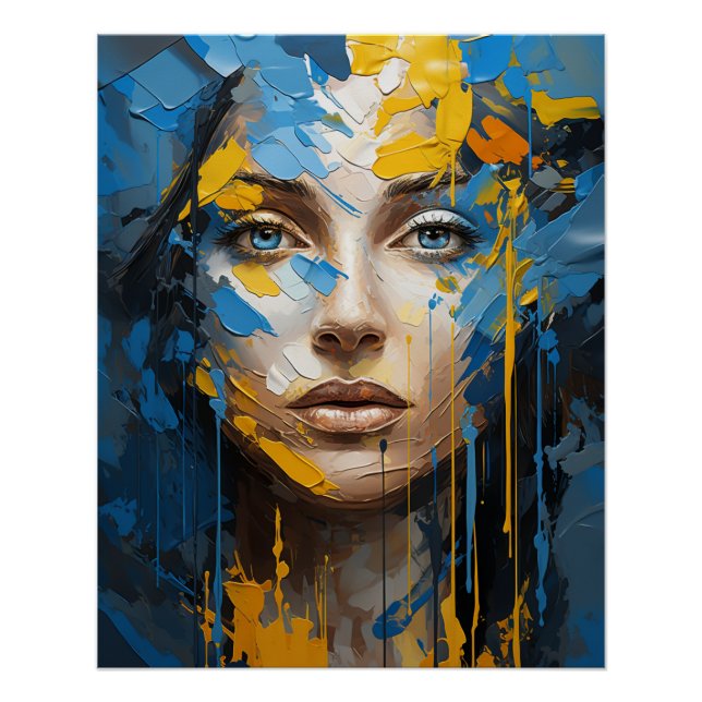 Ukrainisches Mädchen Glossy Poster (Vorderseite)