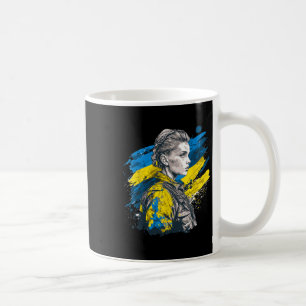 Ukrainisches Mädchen - Stärke angesichts der Oppos Kaffeetasse