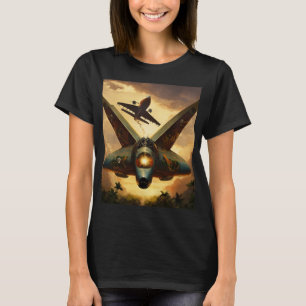 Ukrainisches modernes militärisches Tattoo Sketch- T-Shirt