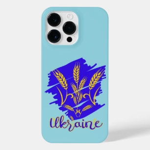 Ukrainisches Nationalsymbol Tryzub aus Weizenähre iPhone 14 Pro Max Hülle
