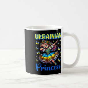 Ukrainisches Prinzessin Dab Mädchen Flagge Kleid E Kaffeetasse