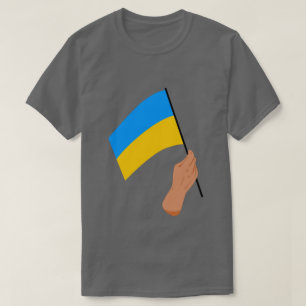 Ukrainisches Solidaritäts-T-Shirt mit Flagge T-Shirt