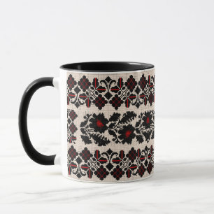 Ukrainisches traditionelles Vushuvanka-Volkskunstm Tasse