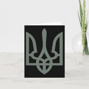 Ukrainisches Trident Symbol Tryzub Emblem Karte