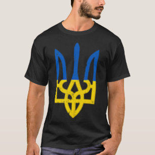 Ukrainisches Trident-Symbol - Ukraine-Flagge Unter T-Shirt