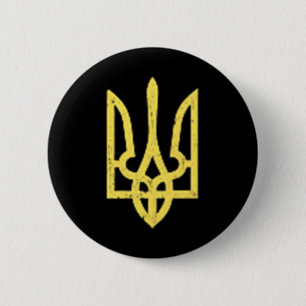 Ukrainisches Trident-Symbol - Ukraine Unterstützun Button