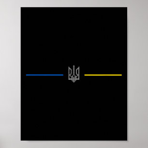 Ukrainisches Tryzub-Symbol - Ukraine Dreizack 2 Poster