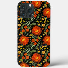 Ukrainisches Volksblumenmuster. ukrainischer Stil