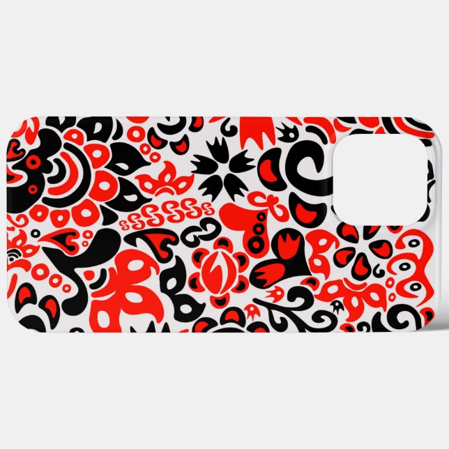 Ukrainisches Volkskunst-Blumenmuster Case-Mate iPhone Hülle (Rückseite (Horizontal))