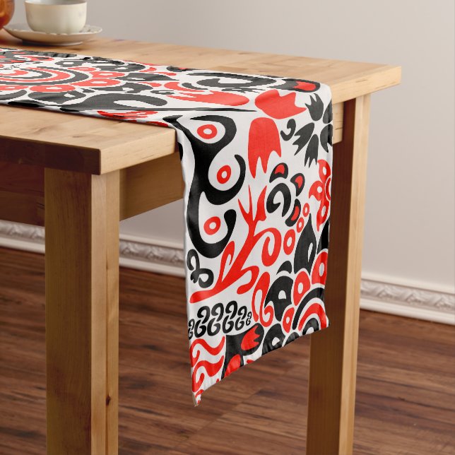 Ukrainisches Volkskunst-Blumenmuster  Großer Tischläufer (Beispiel)