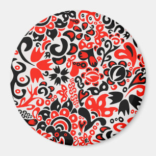 Ukrainisches Volkskunst-Blumenmuster Magnet