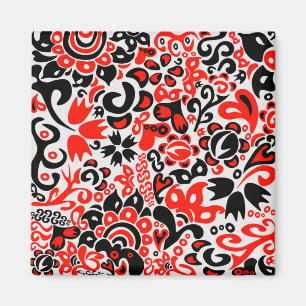 Ukrainisches Volkskunst-Blumenmuster Magnet