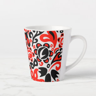 Ukrainisches Volkskunst-Blumenmuster Milchtasse