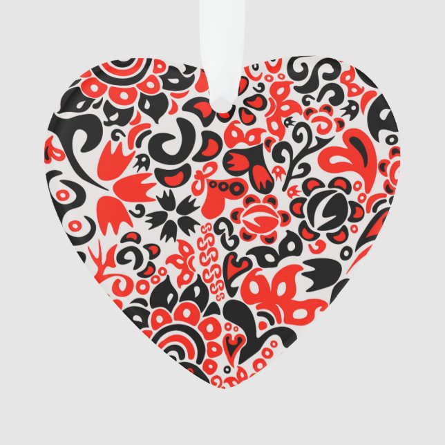 Ukrainisches Volkskunst-Blumenmuster Ornament (Vorderseite)