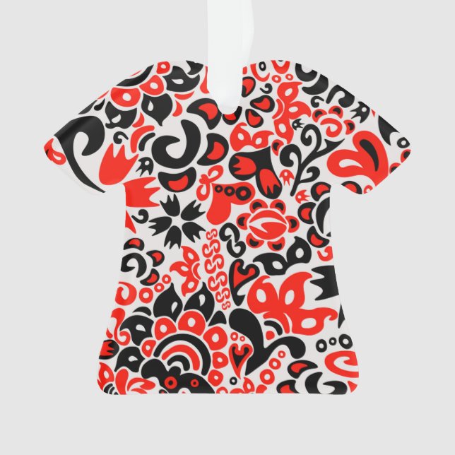 Ukrainisches Volkskunst-Blumenmuster Ornament (Vorderseite)