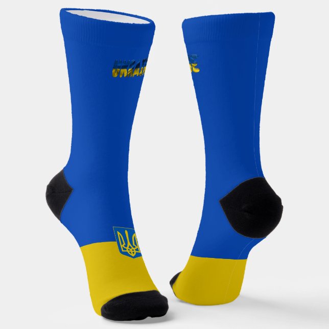 ukrainisches Wappen Socken (Gewinkelt)