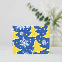 Ukrainisches Winterwunderland-Weihnachtskarte