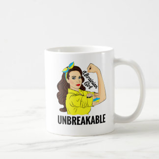 UKRANIAN GIRL UNBREAKABLE BLUE YELLOW KAFFEETASSE