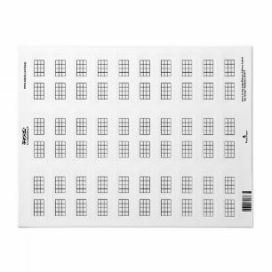 Ukulele Akkord Diagramm 4-Fret Schwarze Vorlagenau