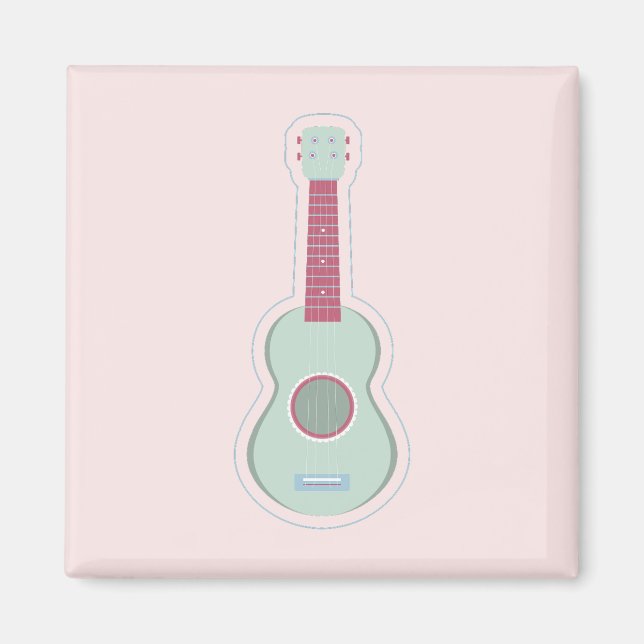 Ukulele-Aufkleber Magnet (Vorne)