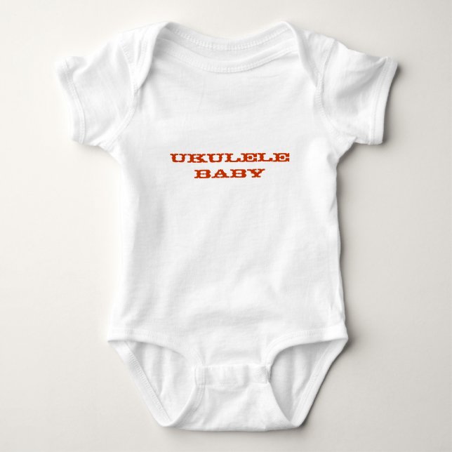 Ukulele-Baby Baby Strampler (Vorderseite)