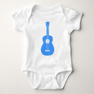 Ukulele - Baby-Blau Baby Strampler