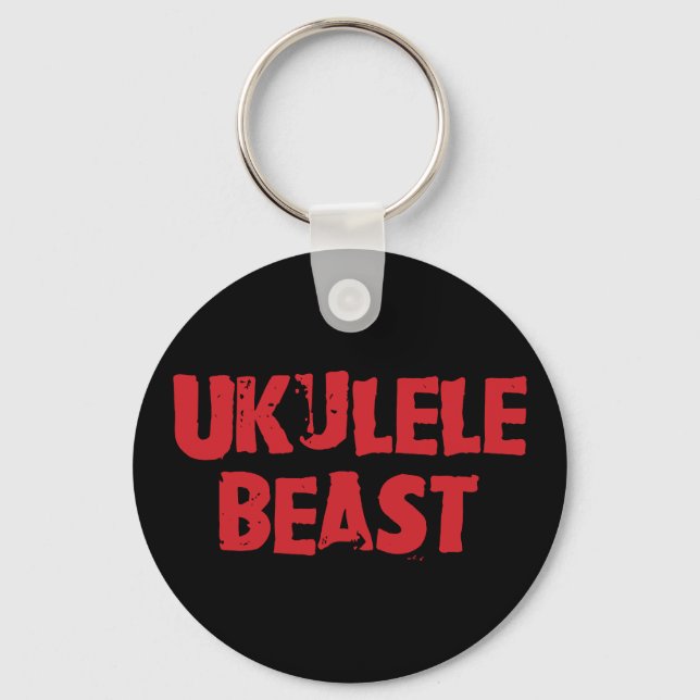Ukulele Beast Schlüsselanhänger (Vorderseite)