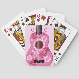 Ukulele benutzerdefinierte Monogramm-Spielkarten Spielkarten