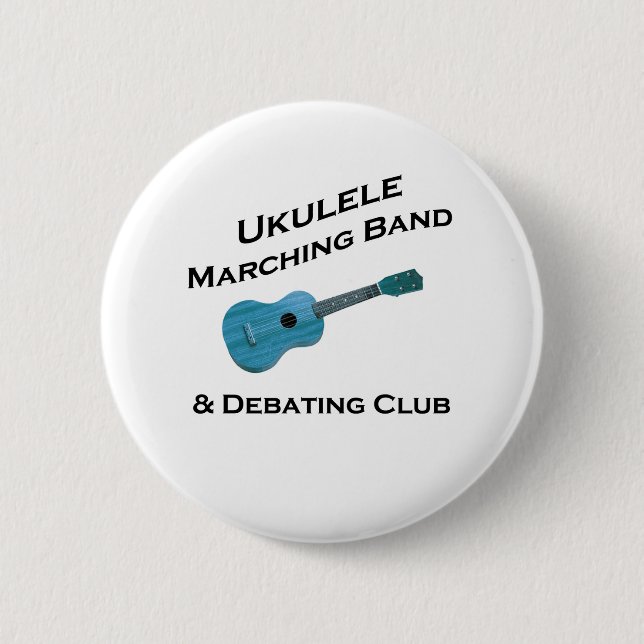 Ukulele-Blaskapelle u. debattieren Verein Button (Vorderseite)