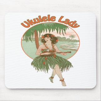 Ukulele-Dame #1 Mousepad