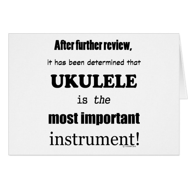 Ukulele das wichtigste Instrument (Vorderseite (Horizontal))
