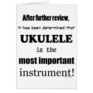 Ukulele das wichtigste Instrument