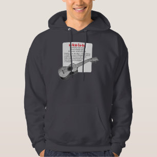 Ukulele-Definitionsdunkelheit Hoodie