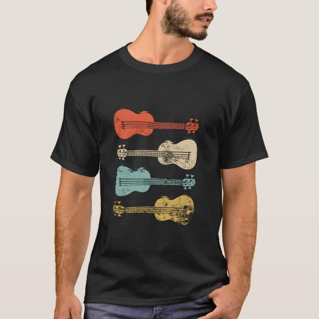 Ukulele Farbige Eapple Hawaiian Uke T-Shirt (Vorderseite)