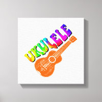 Ukulele Gefärbte Krawatte Groovy Text Art