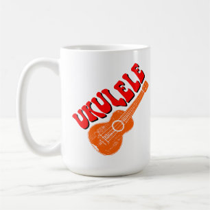 Ukulele Groovy Text Art Kaffeetasse