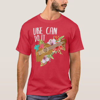 Ukulele Guitar Aloha HawaiiLove Blume Floral Uke T-Shirt
