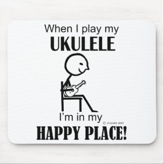Ukulele Happy Place Mousepad