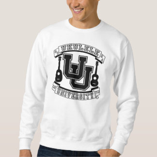 Ukulele-Hochschulschwarzes Sweatshirt