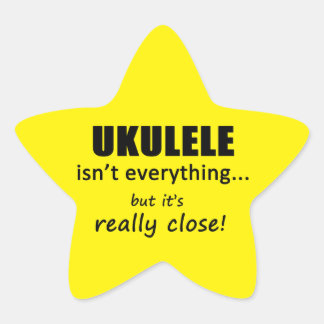 Ukulele ist nicht alles Star Sticker